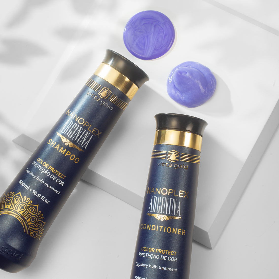 Vitta Gold Nanoplex Arginina Color-Protect Shampoo – Anti-Frizz & Shine Booster 500ml