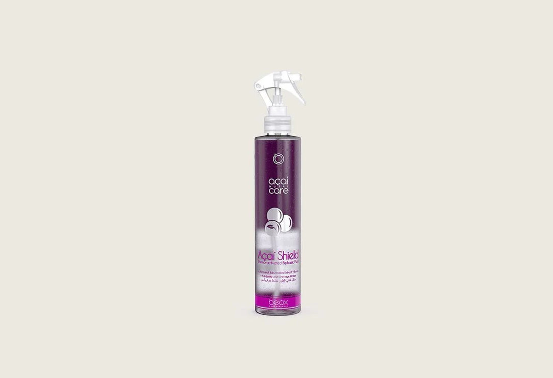 Açaí Shield Thermo-Activated Biphasic Fluid - 300ml | Açaí & Jabuticaba Hair Protector - The Mane Beauty