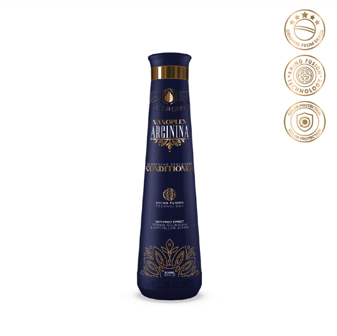 Vitta Gold Nanoplex Arginina Conditioner – Frizz Control & Strength Repair 500ml (16.9 fl.oz)